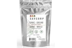 454g (1 lb) 100% Pure Natural Sumac | Premium Quality | No Gmo, No Irradiation | Spice Seasoning | Turkish Sumak | Vegan | Re