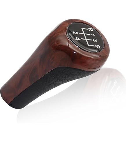 Amazon.com: BMW e34 z3 e46 e53 e85 Shift Knob Black Leather 5sp