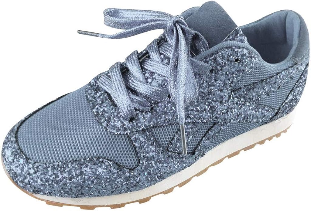 white sparkly tennis shoes