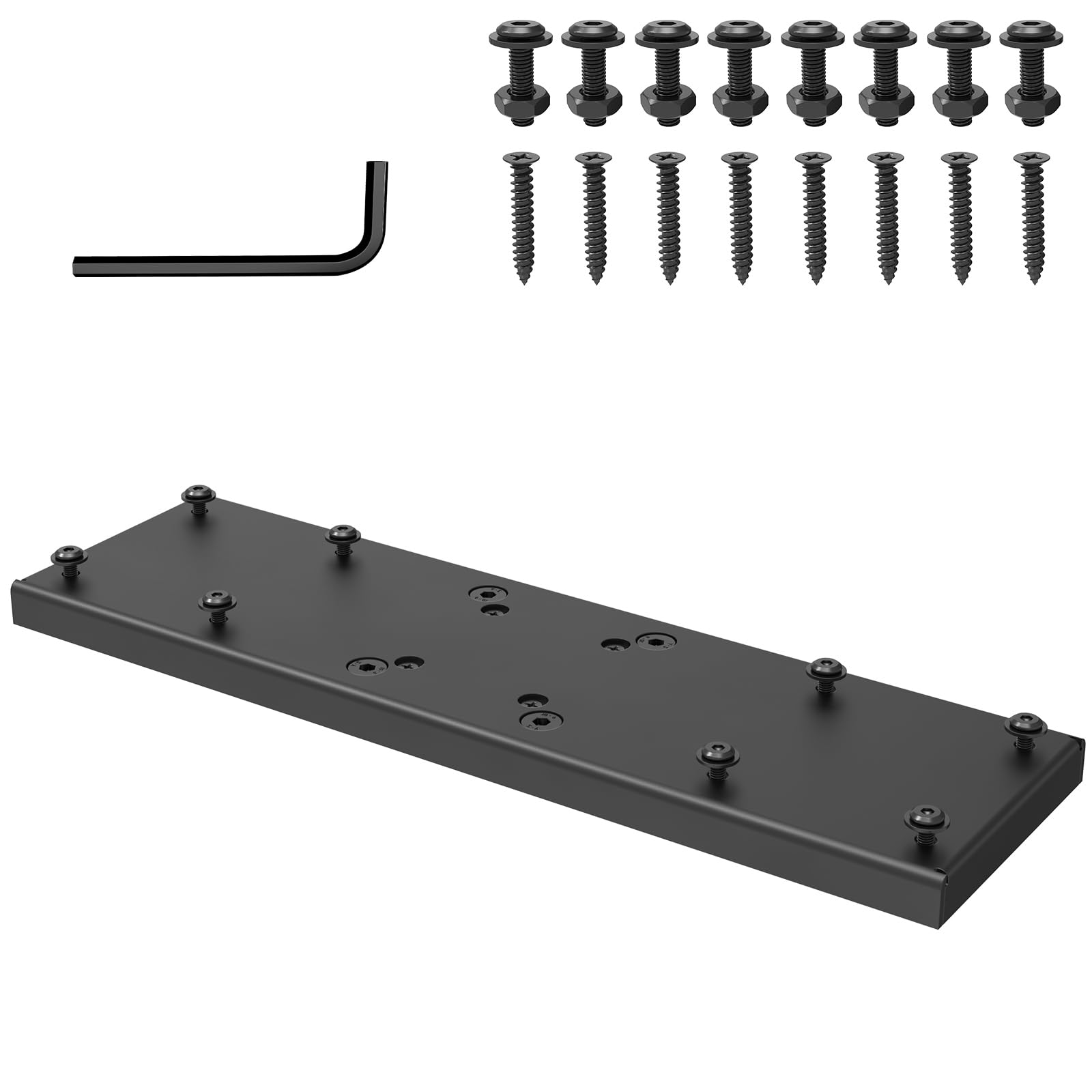 Photo 1 of **MISSING HARDWARE** Dual Mailbox Spreader Bar for Double Mailbox Applications? Heavy-Duty Steel Mailbox Mounting Bracket ? Dual Mailbox Adapter Plate (18"X5") Fit for 4x4 Wood/Metal Posts Mail Box Mounting for Outside