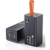 80000mAh Portable Charger Power Bank High Capacity, Fast Charging 30W PD USB C Battery Pack, 5 Output & 2 Input Large Battery Bank with LED Display & Non-Slip Design for Phone Camping Travel Outdoors