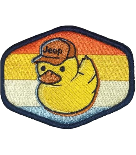 Jeep Parche Bordado Hexagonal De Greyscale Mountain Range