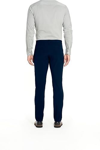 Van Heusen Men's Slim Fit Flex 4-Way Stretch Tech Pant, Navy