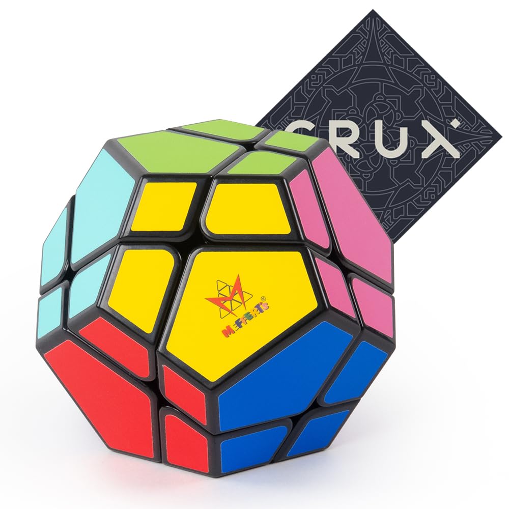 Meffert’s Skewb Ultimate Puzzle - Very Difficult Unique Cube Style - Includes Crux Sticker