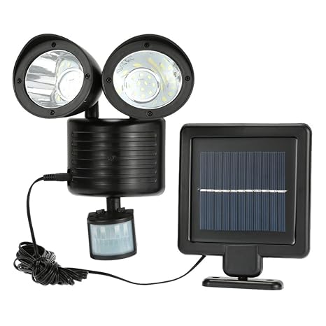 Lighten Glimmer Solar Lights Outdoor 22 Leds Wall Mounted Motion