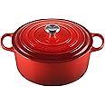 Le Creuset Enameled Cast Iron Signature Round Dutch Oven, 9 qt., Cerise