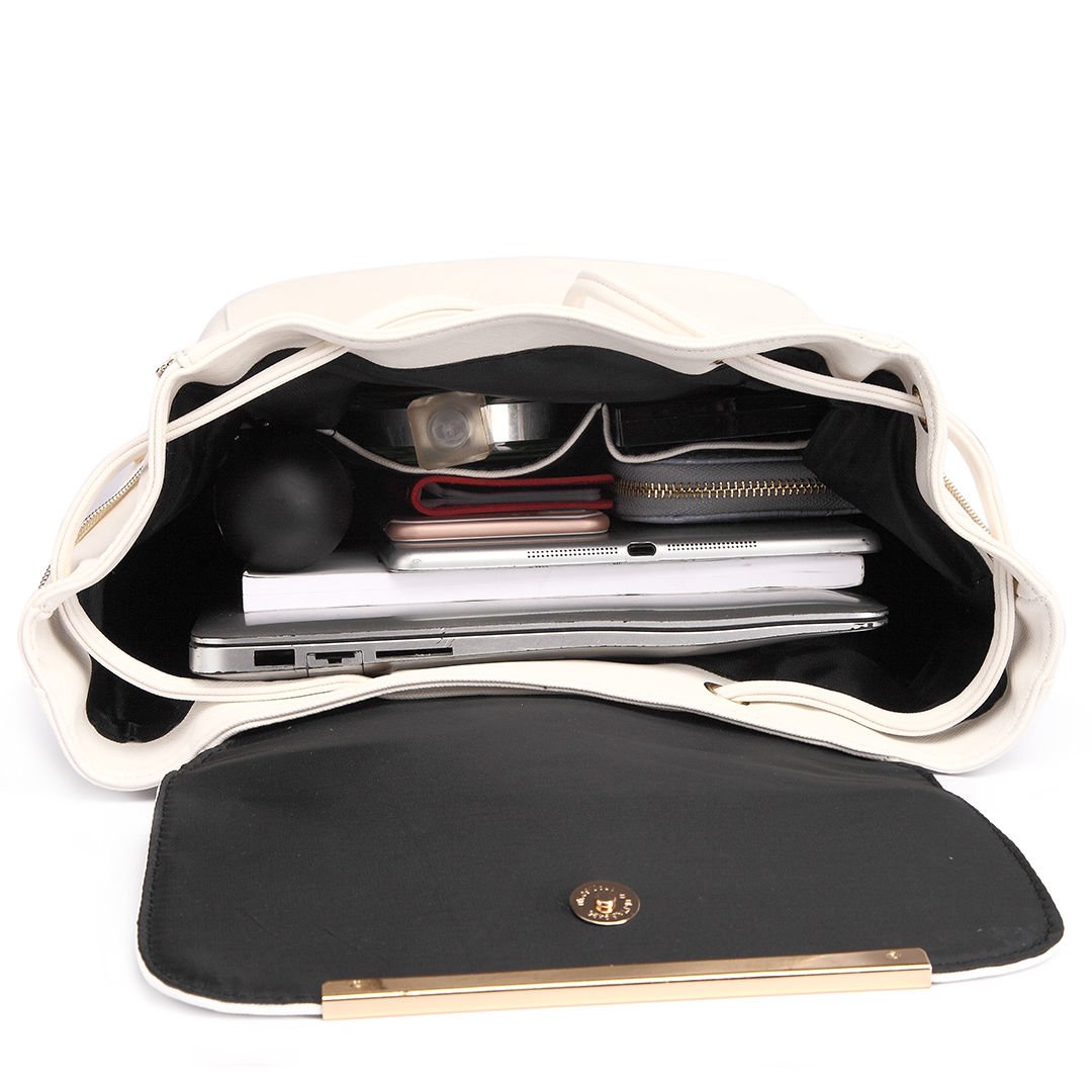 glory fashion women's backpack handbag (creame ,l-6-new)