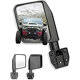 JROAD Side Mirrors for Half Doors Side View Mirrors for Tubular Doors Compatible with Jeep Wrangler TJ JK JL Gladiator JT 1997-2025 -1 Pair