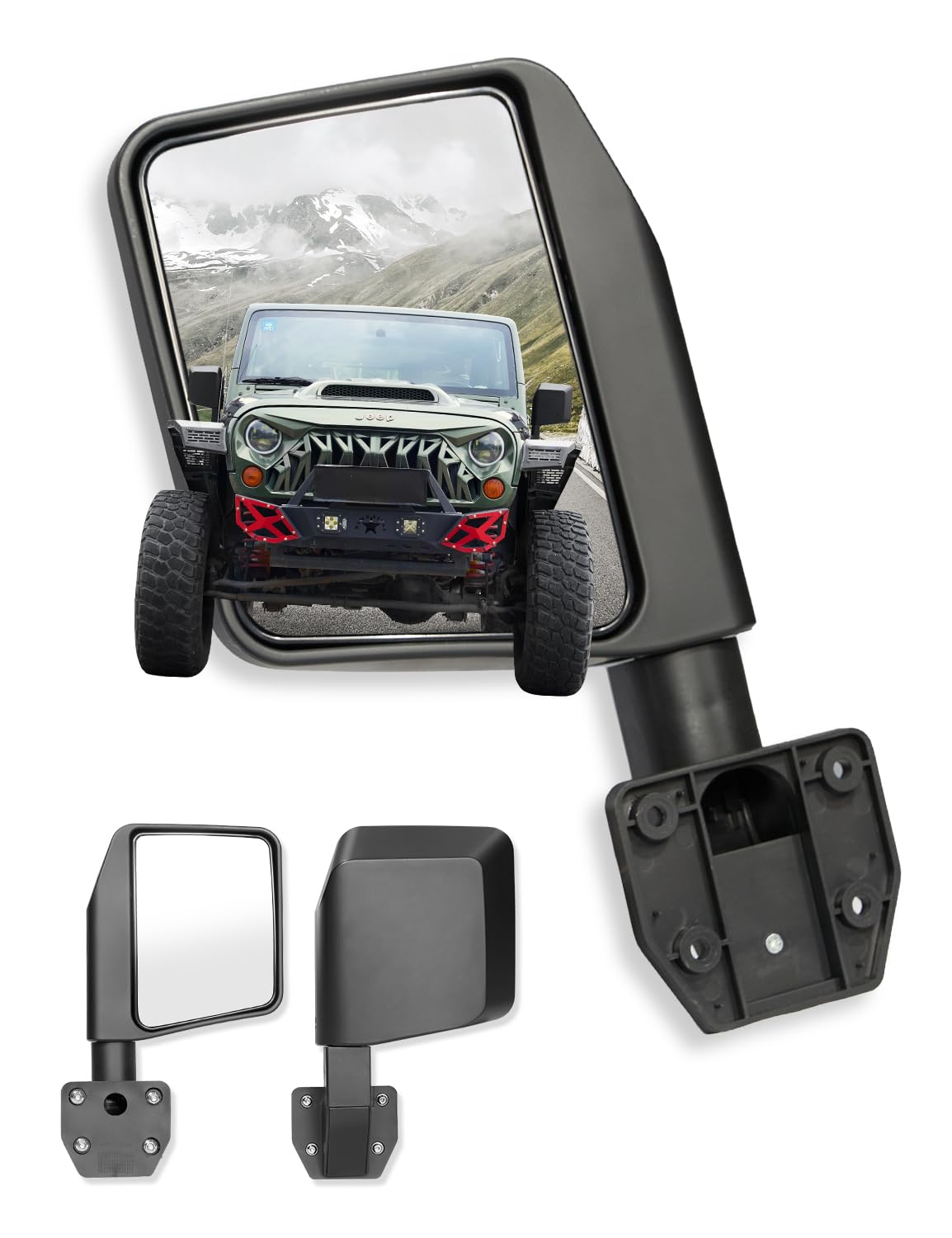 Buy Hooke Road Wrangler irrors for Half Doors for Jeep Wrangler TJ JK