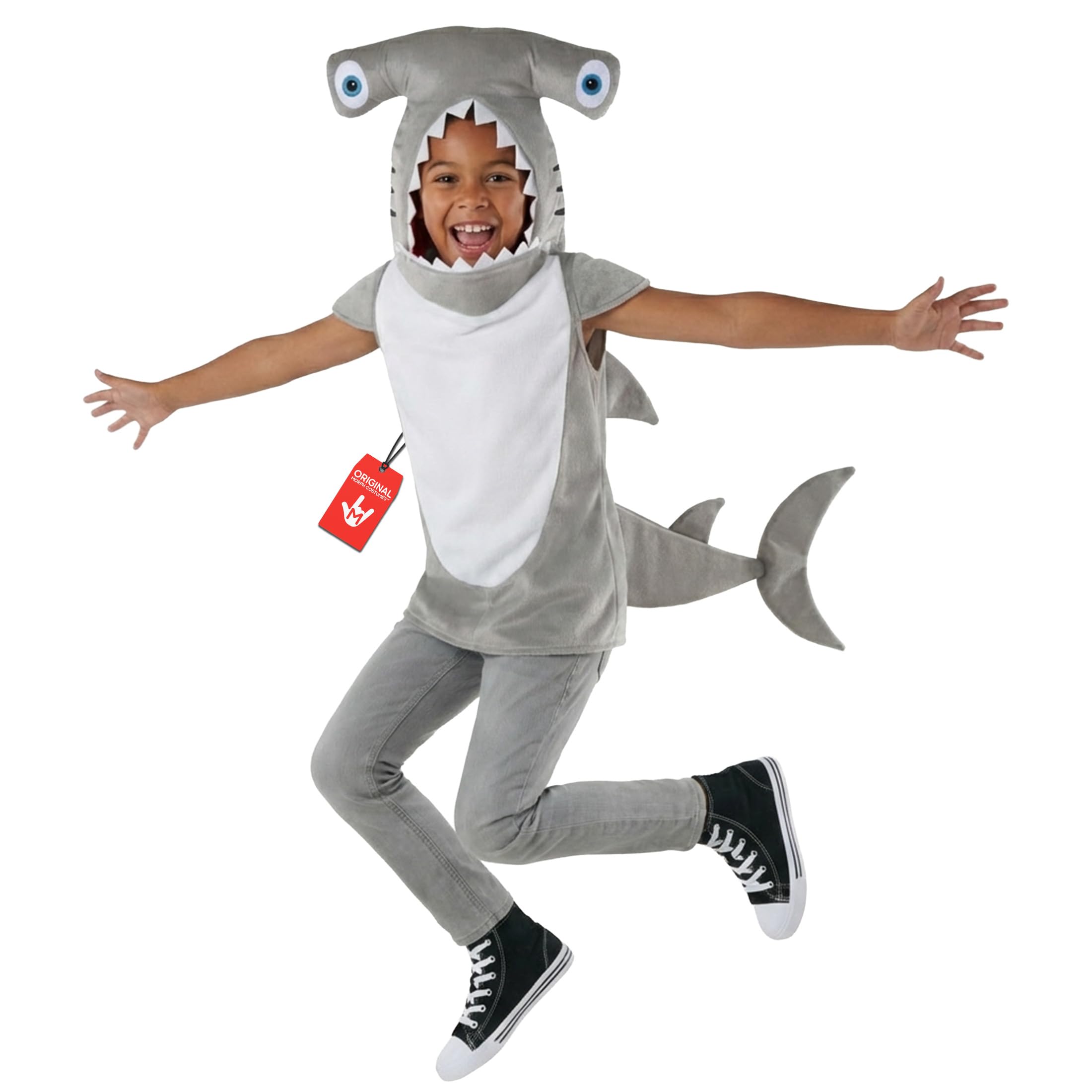 Morph Shark Costume Kids, Kid Hammerhead Shark Costume, World Book Day Costumes For Kids, Book Day Costumes For Boys, Medium