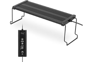 hygger New Mode 24/7 Timer LED Aquarium Light, Auto On Off Full Spectrum Fish Tank Light Fish Colorful/Sun/Nightlight/Wrgb Cycle Mode for Freshwater Plants Tank (for 12in~18in Long Tank)