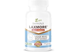 ZEN LIFE HERB LAXMORE I Poop More Max Strength 100% Natural Plant-Based Supplement (90 Capsules)