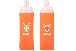 UTOBEST Soft Flask Running Water Bottle Collapsible Water Bottle for Trail Running Hydration Pack Hiking Cycling Climbing 150