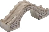 sourcing map Miniature Grey Bridge for Fish Tank Garden Decoration view 1