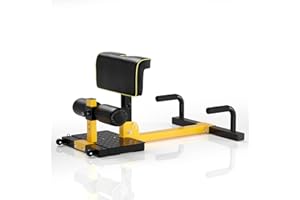 SPORFIT Sissy Squat Machine, 8 in 1 Adjustable Deep Squat Bench for Sit-Up, Push-Up, Elastic Band Lock for Full Body Exercise, Multi-Function Hip Thruster, Compact Glute Workout Equipment for Home Gym