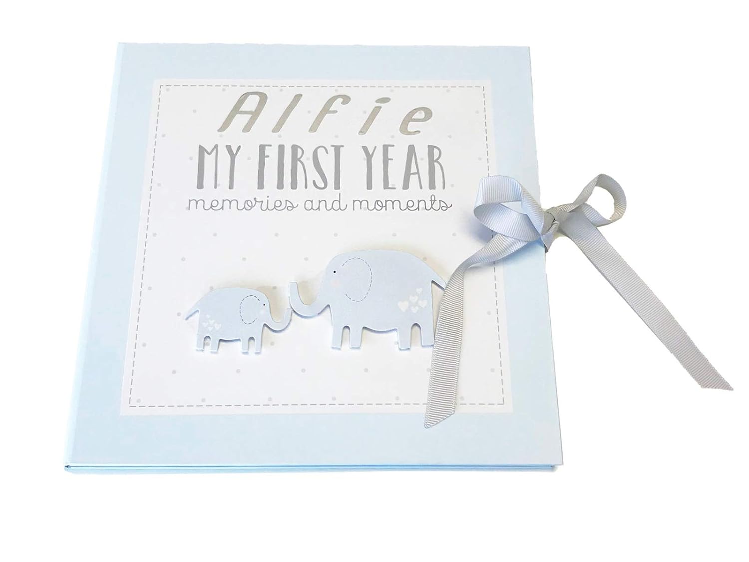 Personalised First Year Book Baby Boy 1st Birthday Gifts Memory Album