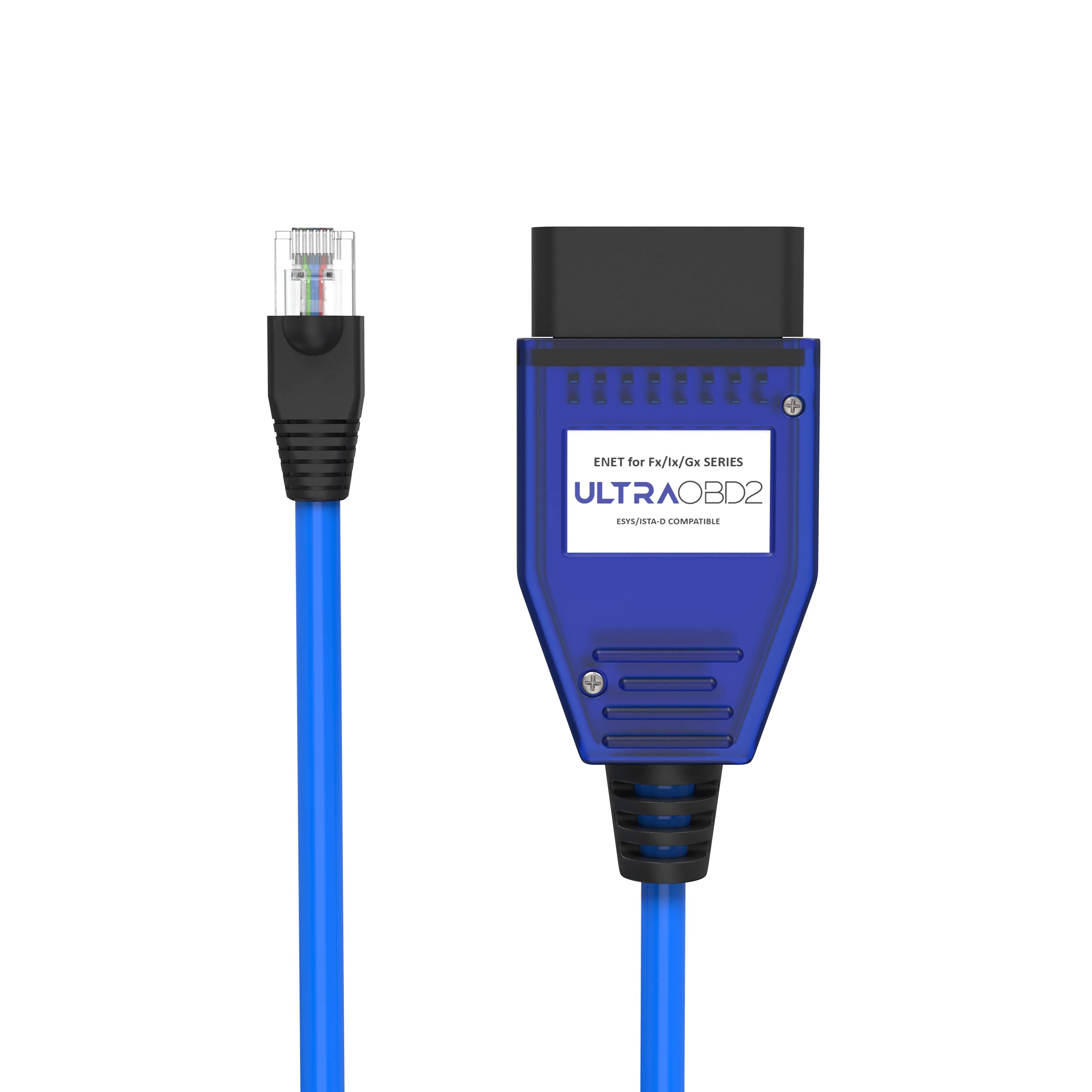 ULTRAOBD2 Ethernet OBD OBDii Rj45 ENET OBDII Cable for Interface Coding G F-Series - 2 meters long