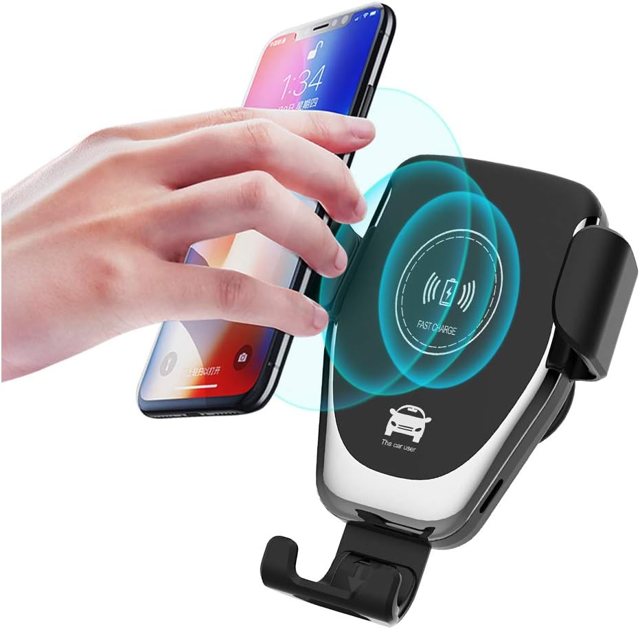 Wireless Car Charger,Lewoer 10W Fast Wireless Charger Car Mount Air Vent Gravity Design Phone Holder Compatible iPhone X/XS/XR Galaxy S9/S9+ All Qi Devices