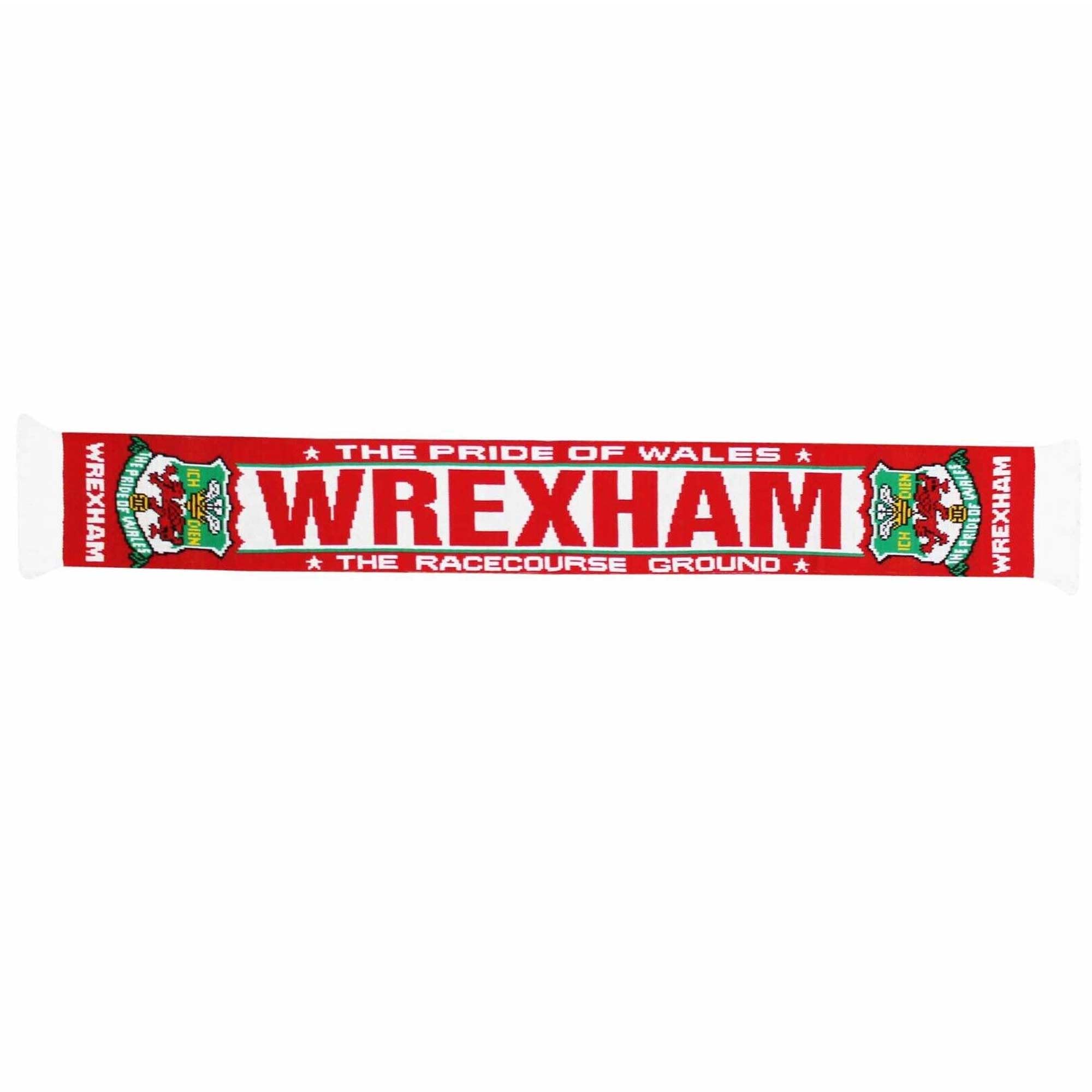 Wrexham Football Fans Souvenir Red Dragons Match Day Champions Scarf