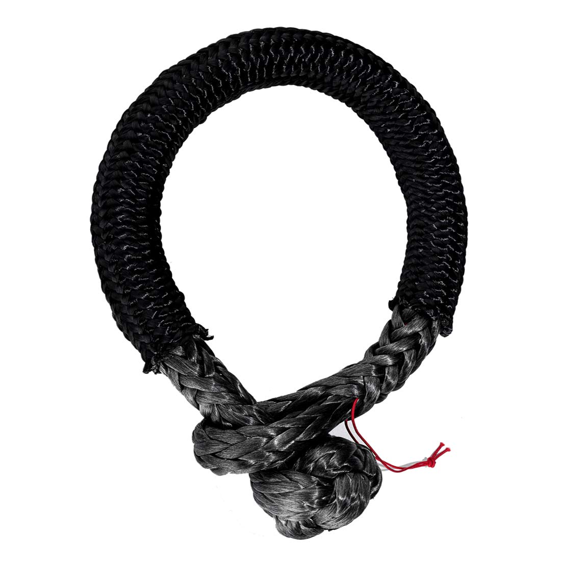Comily Plus+ UHMWPE 7/16"x 19" Grey Soft Shackle with Black Sleeve for 4 Off-Road ATV UTV Jeep Winch Ropes