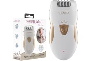 Epilady Legend 5 Rechargeable Cordless Epilator for Women, 56-Tweezer Dual Speed Full Body Hair Removal Device for Legs, Underarms, & Bikini, Long-Lasting Smooth Skin, Travel Case Included