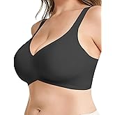 Wireless Jelly Bras for Women Plus Size Full Coverage Support No Underwire Seamless Soft Back Smoothing Large Breasts Bust