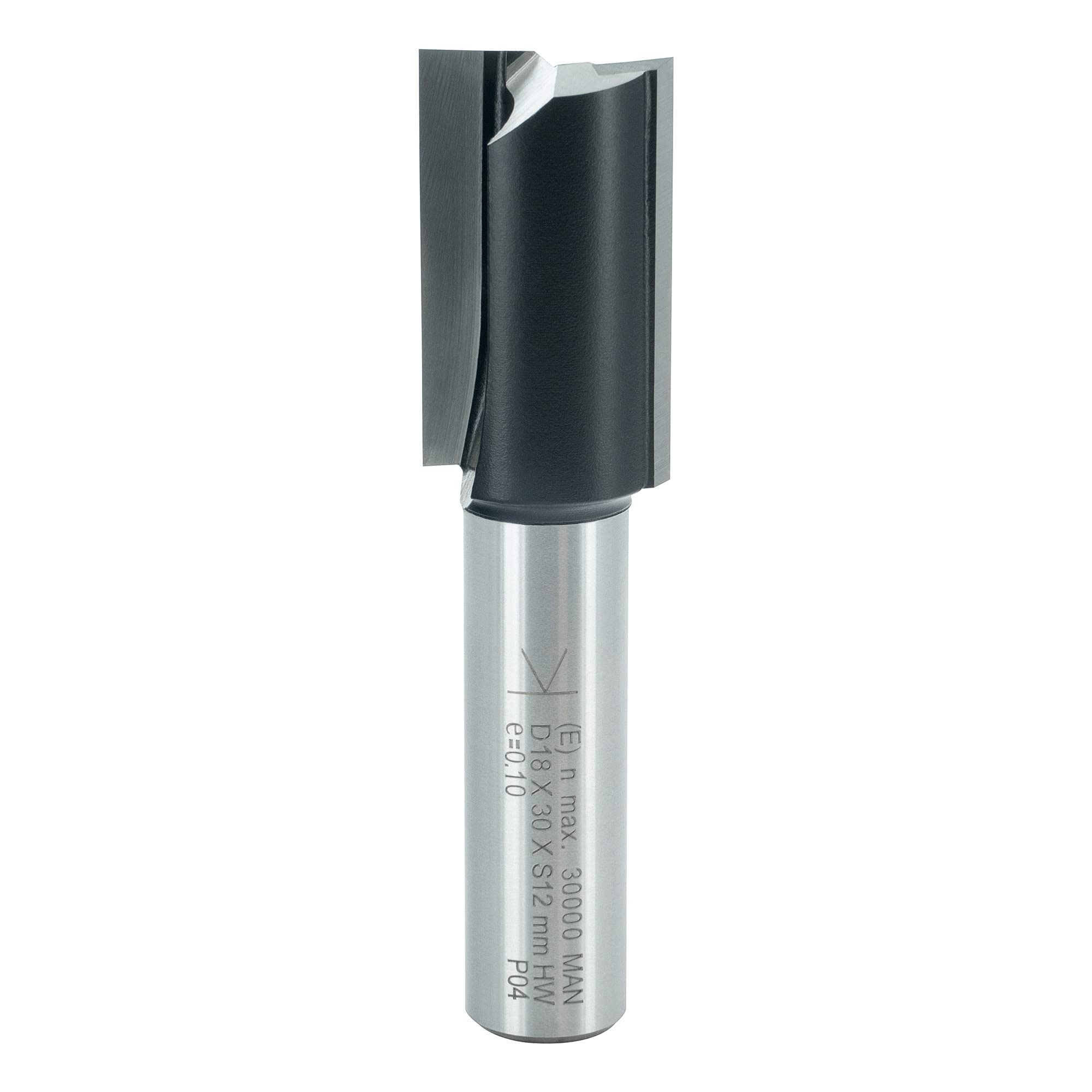 ENT 10554 Straight Cutter Tungsten Carbide TC, Shank (S) 12 mm, Diameter (D) 18 mm, NL 30 mm, SL 40 mm, GL 70 mm