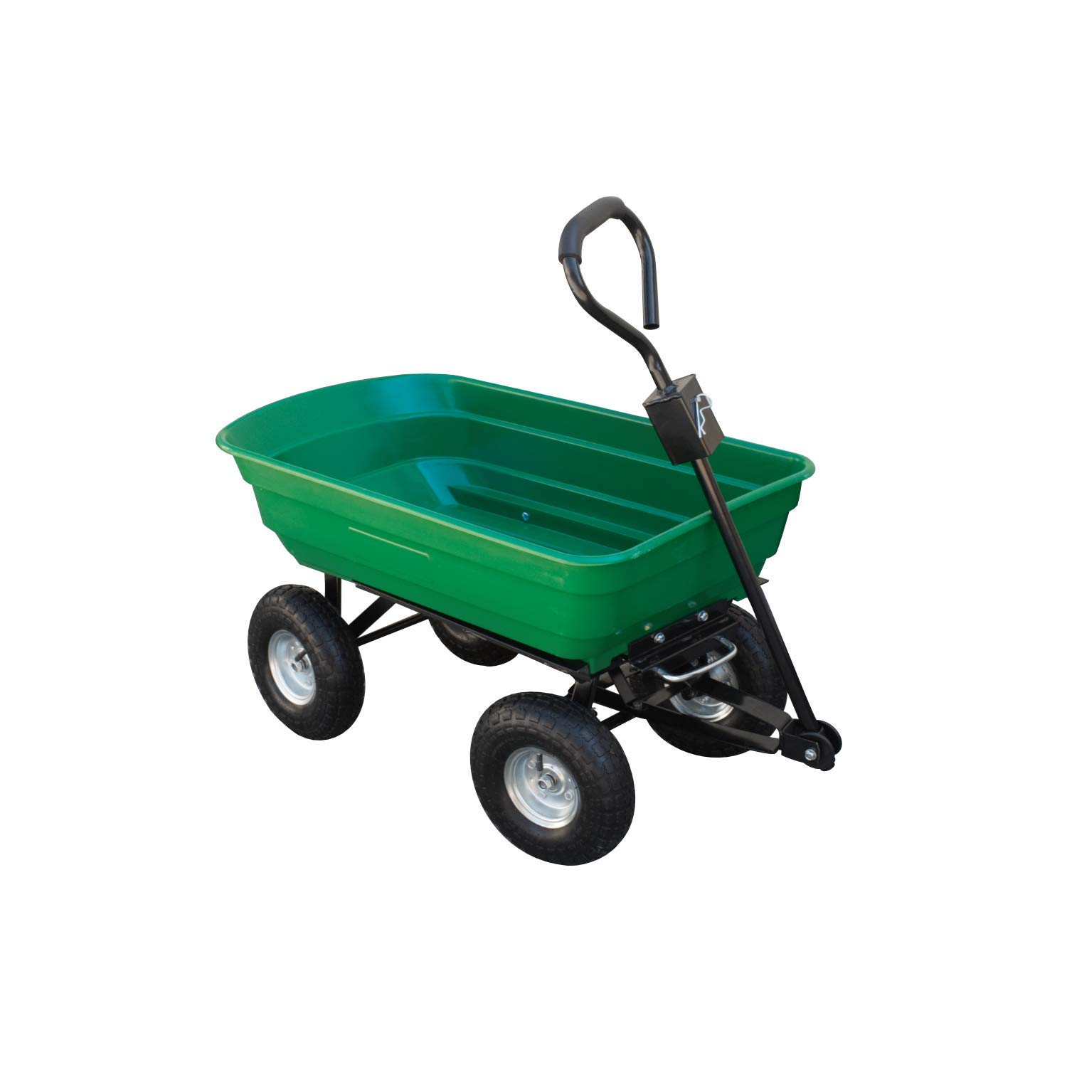 EAZYGOODS Garden Dump Cart 75L 300 kg Wheelbarrow Tipping Trolley