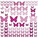 RoomMates RMK2713SCS Pink Flutter Butterflies Peel and Stick Wall Decals