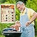 Best-Designed Cool Meat Temperature Magnet Guide Big Text USDA Chef Recommended Kitchen Oven Grill Cooking Internal Temperature Chart Cookbook Barbecue Tool BBQ Grilling Gifts for Husband Wife Dad Son