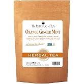 The Republic of Tea Orange Ginger Mint Tea, 250 Tea Bags Caffeine-Free Gourmet Herbal Tea