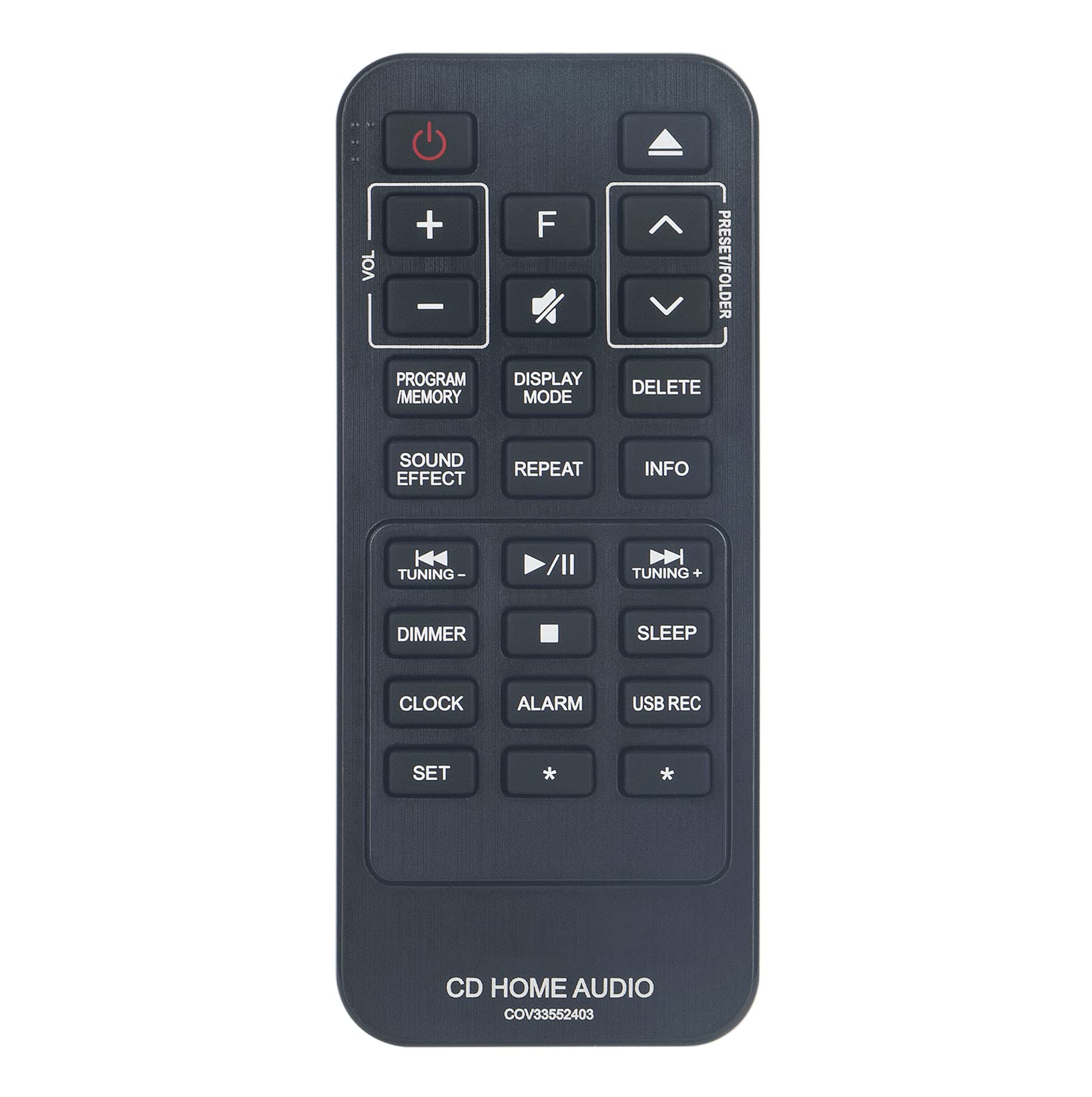 AULCMEET COV33552403 Replacement Remote Control Compatible with LG Hi-Fi Audio Soundbar System COV33552403 COV33552405