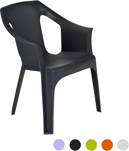 Resol Cool Plastic Garden Chair Stackable UV Resistant Outdoor Patio