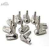 Ancable 10-Pack 1/4" Right Angle Plugs TS Mono