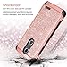 ZTE Grand X4 Case, ZTE Blade Spark Case,ZTE Grand X 4 Case,BENTOBEN 2 in 1 Sparkly Glitter Slim Hybrid Hard Cover Shockproof Protective Case for ZTE Grand X4/ZTE Blade Spark (Z971) /ZTE Z956,Rose Gold