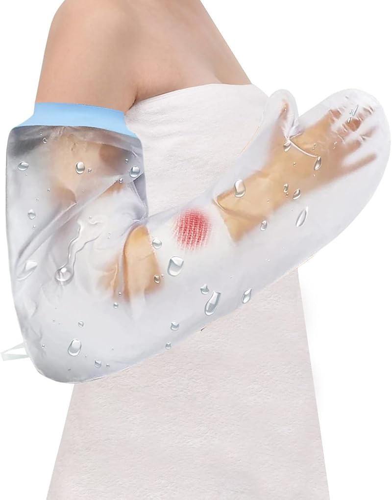 CureSquad Waterproof Cast Cover for Arm - Soft, Reusable, Universal Fit