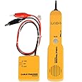 Wire Tracker,Cable Finder Tone Generator Probe Tracer,Anti-Interference Multi-Function Finder with RJ11-plug Audio Sender and Probe kit, Network Cable Continuity Tester