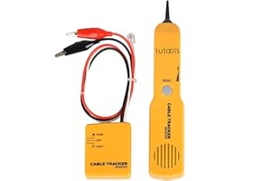TUTOOLS Wire Tracker,Cable Finder Tone Generator Probe Tracer,Anti-Interference Multi-Function Finder with RJ11-plug Audio Se
