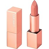 Lawless Women's Forget the Filler Lip-Plumping Line-Smoothing Satin Cream Lipstick, Tropic, 0.1 Ounce