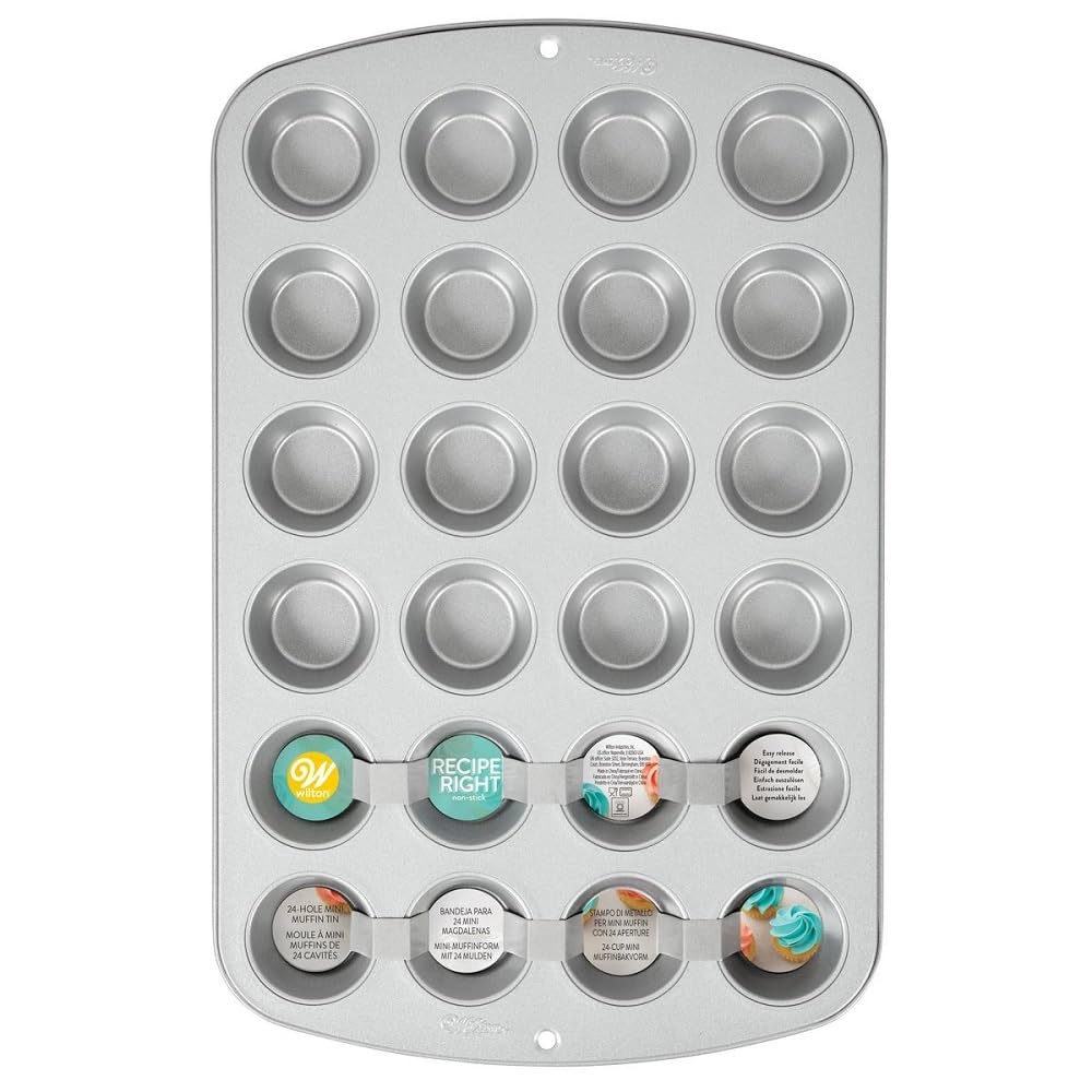 Wilton Recipe Right Mini Muffin Tin, 24-Cavity