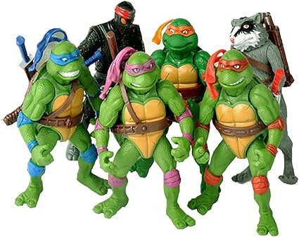 Ninja Turtles 6 PCS Set TMNT Action 