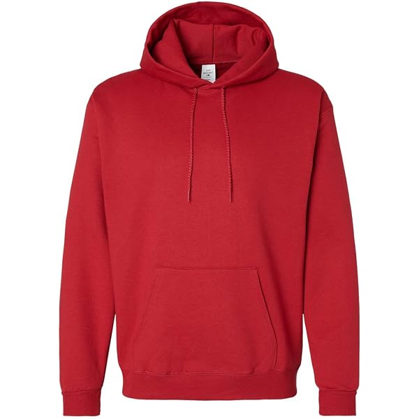 Russell Men's Authentic Full Zip Hoodie – Classic Red, Premium Cotton Blend Hooded Sweatshirt (2XL) - View #6