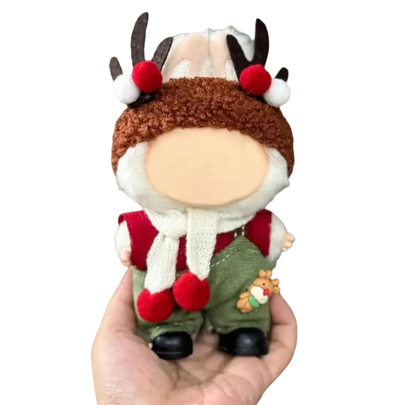 Photo 1 of 17cm Doll Christmas Clothes Compatable with Labubu(NO Doll), Cute Dolls Outfit Accessories, Small Kawaii Clothes Set for Dolls, Gift for Women and Girls(Style 1)