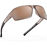 KastKing Chippewa Polarized Fishing Sunglasses, UV400 Protection Full Wrap Frame Sports Cycling Sunglasses, 1.0mm TAC Lenses