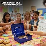 ACCURATE 6 Inch Steel Petty Safe Box with Lock & 2 Keys - Assorted Color view 9