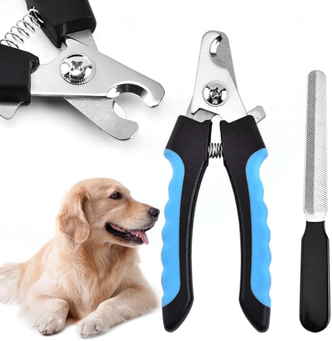 HUILI Dog Nail Clippers 1set Pet Nail Clippers Cutter File For Dogs Cats Guinea Pig Animal