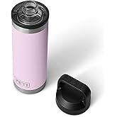 YETI Rambler 18 oz Bottle, Vacuum Insulated, Leakproof, Stainless Steel with Chug Cap, Cherry Blossom