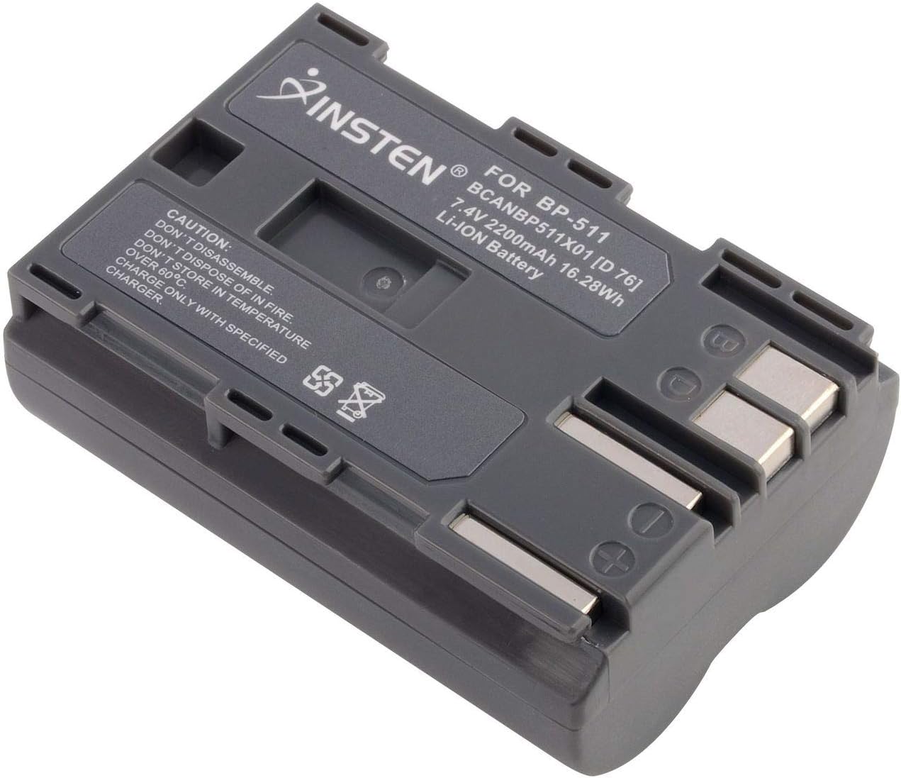 Insten 2000 mAh BP511/BP512 Batería de repuesto para Canon EOS 10d