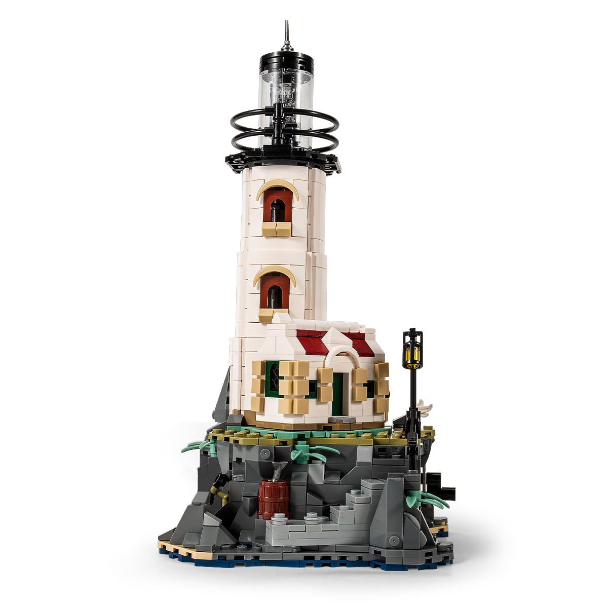Photo 1 of ***PARTIAL SET/ MISSING PIECES**** GOTIMON Island Lighthouse Building Block Toy Set, Gifts for Kids and Adults?1092 PCS?