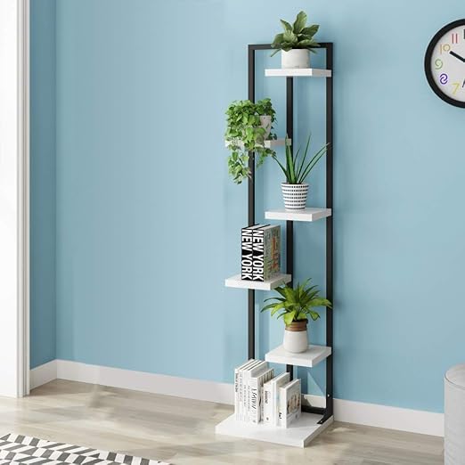 Estante de Almacenamiento de Plantas Hierro Madera Soporte de ...